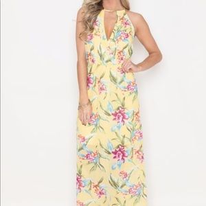 NWOT Pink Lily Boutique Yellow Maxi Dress